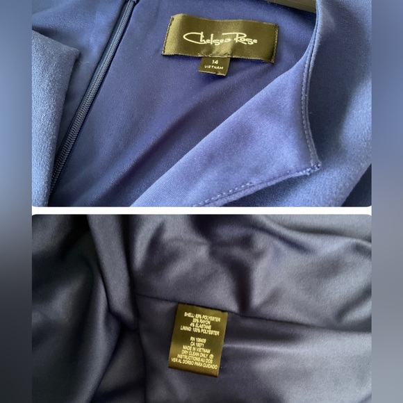 CHELSEA ROSE, CERULEAN FLARE DRESS,  SIZE: 14 - Picture 9 of 10